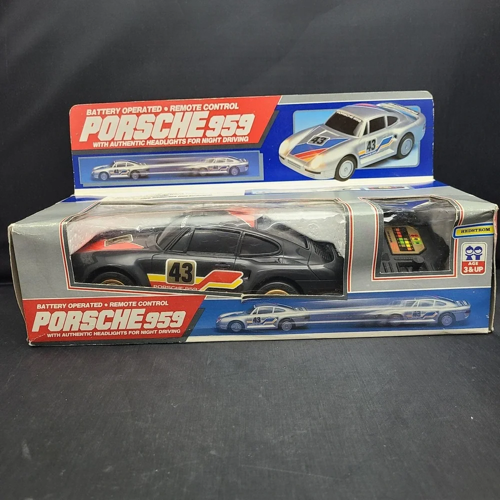 Hedstrom Battery Operated Remote Control‎ Porsche 959 Vintage 1985 Sealed Box
